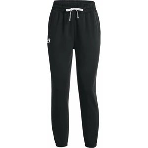 Under Armour Women's UA Rival Terry Joggers Black/White L