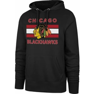 Chicago Blackhawks NHL Burnside Pullover Hoodie Jet Black L