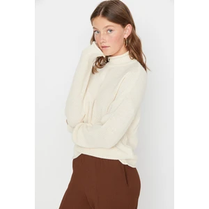 Trendyol Sweater - Ecru - Regular fit