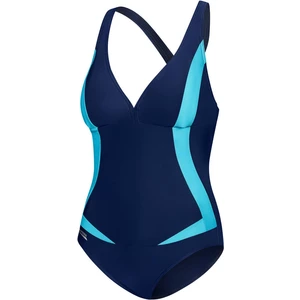 AQUA SPEED Woman's Swimming Suit Greta Navy Blue/Blue Pattern 04