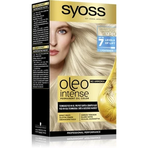 Syoss Oleo Intense permanentní barva na vlasy s olejem odstín 12-01 Ultra Platinum 1 ks