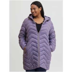 Purple Ladies Quilted Jacket Fransa - Women