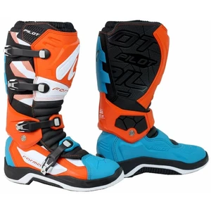 Forma Boots Pilot White/Orange/Aqua 39 Stivali da moto