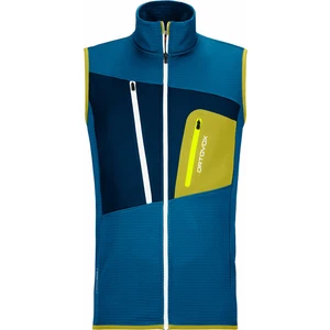 Ortovox Fleece Grid Vest M Heritage Blue S Chaleco para exteriores