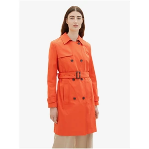 Orange Ladies Trench Coat Tom Tailor - Women