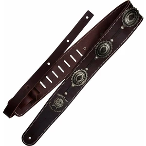 Richter Motörhead Concho Strap Tracolla Pelle Brown / Old Silver