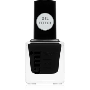 emi E.MiLac Gel Effect Ultra Strong lak na nehty s gelovým efektem bez použití UV/LED lampy odstín Little Black Dress #050 9 ml