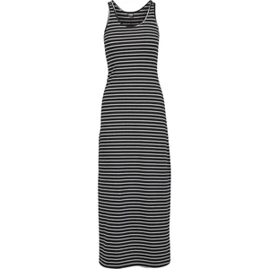 Women's Long Dress Racer Back Black/White