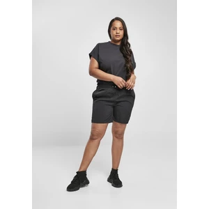 Women's Crinkle Nylon Shorts in Black