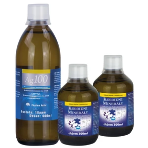 Pharma Activ Koloidní minerály 2x 300 ml + Koloidní stříbro Ag100 (10ppm) 500 ml ZDARMA