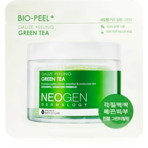 Neogen Dermalogy Bio-Peel+ Gauze Peeling Green Tea peelingové pleťové tamponky pro rozjasnění a hydrataci 8 ks