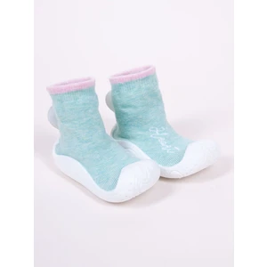 Yoclub Kids's Baby Anti-Skid Socks With Rubber Sole OB-132/GIR/001