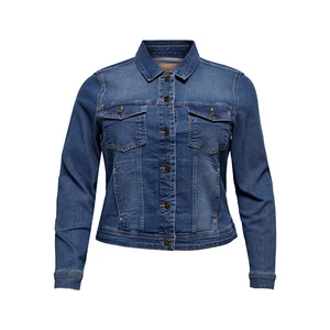 ONLY CARMAKOMA Dámská džínová bunda CARWESPA 15224741 Medium Blue Denim 3XL