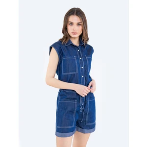 Big Star Woman's Overall Trousers 115618  Denim-465