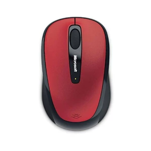 Microsoft Wireless Mobile Mouse 3500, Hibiscus red