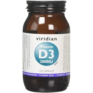 Viridian Vitamin D3 2000 IU 150 kapsúl