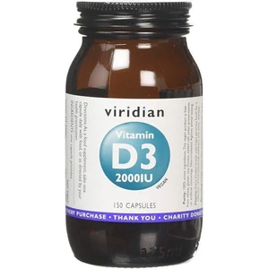 Viridian Vitamin D3 2000 IU 150 kapslí