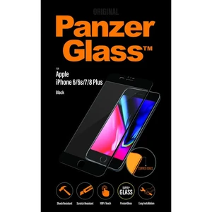 Temperált védőüveg PanzerGlass Curved Edges Apple iPhone 6 Plus/ 6S Plus/ 7 Plus/ 8 Plus, fekete