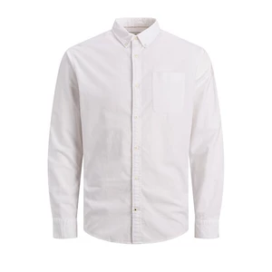 Jack&Jones Pánská košile JJEOXFORD Slim Fit 12182486 White XXL