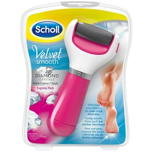Elektrický pilník na chodidlá Scholl Velvet Smooth Diamond Extra... Elektrický rotační odstraňovač ztvrdlé kůže s diamantovými krystalky, extra hrubý.