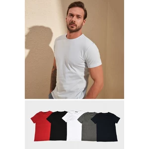 Koszulka męska Trendyol Multi-Coloured 5P