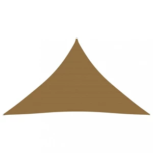 Stínící plachta trojúhelníková HDPE 3 x 3 x 3 m Dekorhome Šedohnědá taupe,Stínící plachta trojúhelníková HDPE 3 x 3 x 3 m Dekorhome Šedohnědá taupe