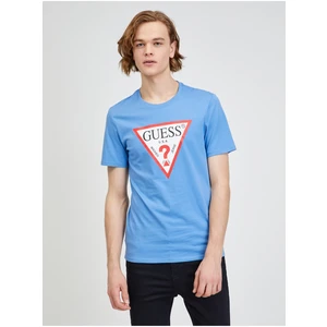 Blue Men's T-Shirt Guess - Men's