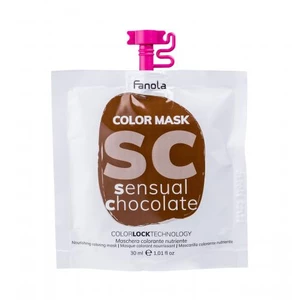 Fanola Color Mask 30 ml barva na vlasy pro ženy Sensual Chocolate na barvené vlasy; na všechny typy vlasů
