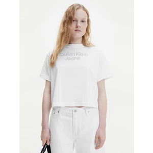Bílé dámské tričko Calvin Klein - Dámské
