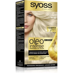 Syoss Oleo Intense permanentná farba na vlasy s olejom odtieň 10-50 Light Ashy Blond