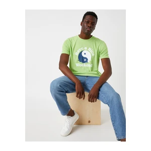 Koton Yin Yang Printed T-Shirt