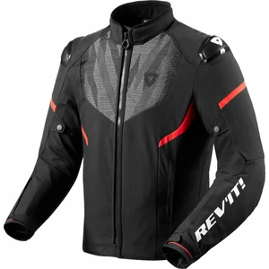 Rev'it! Hyperspeed 2 H2O Black/Neon Red S Chaqueta textil