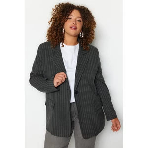 Trendyol Curve Striped Woven Blazer Jacket