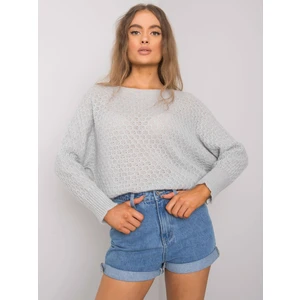 Sweater grey Och Bella BI-2269. R03