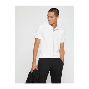 Koton Basic T-Shirt Polo Neck With Buttons