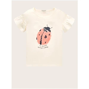 Cream Girl T-Shirt Tom Tailor - Girls