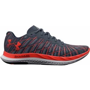 Under Armour Men's UA Charged Breeze 2 Running Shoes Downpour Gray/After Burn/After Burn 44
