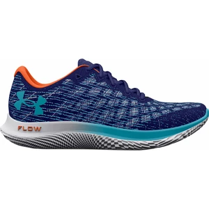 Under Armour Men's UA Flow Velociti Wind 2 Running Shoes Sonar Blue/Citrus Blast/Blue Surf 45