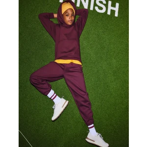 Burgundy children's hoodie Authentic Russell
