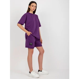 Purple two-piece summer set