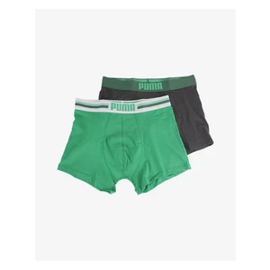 Puma - Boxerky Puma Placed logo boxer 2p green (2-pak) 90651904