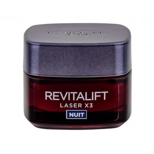 L´Oréal Paris Revitalift Laser X3 50 ml noční pleťový krém pro ženy na všechny typy pleti; proti vráskám; zpevnění a lifting pleti