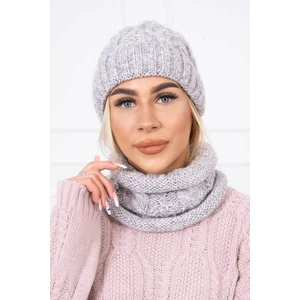 Női szett K153 szürke+porított rózsaszín