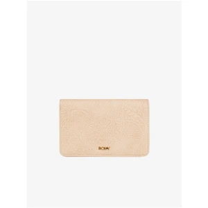 Beige Patterned Wallet Roxy Crazy Wave - Women