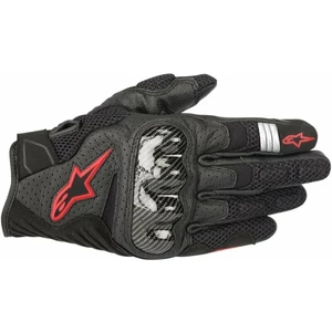 Alpinestars SMX-1 Air V2 Gloves Black/Red Fluorescent M Motoros kesztyűk