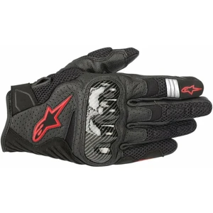 Alpinestars SMX-1 Air V2 Gloves Black/Red Fluorescent M Gants de moto