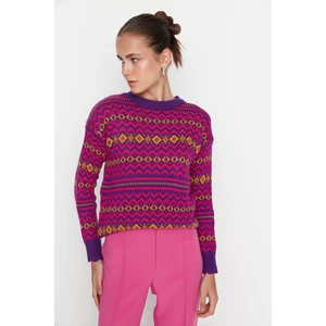 Trendyol Sweater - Purple - Regular fit