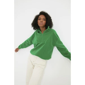 Trendyol Sweatshirt - Green - Regular fit