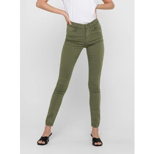 Zelené skinny fit kalhoty JDY Lara - Dámské