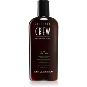 American Crew Hair & Body 3-IN-1 Tea Tree šampón, kondicionér a sprchový gel 3 v 1 pro muže 250 ml